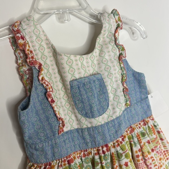 Matilda Jane Baby Girls corduroy print dress size 18-24M EUC - Picture 2 of 4